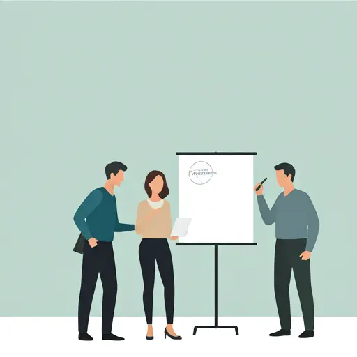 A team of fire safety professionals in a meeting discussing plans